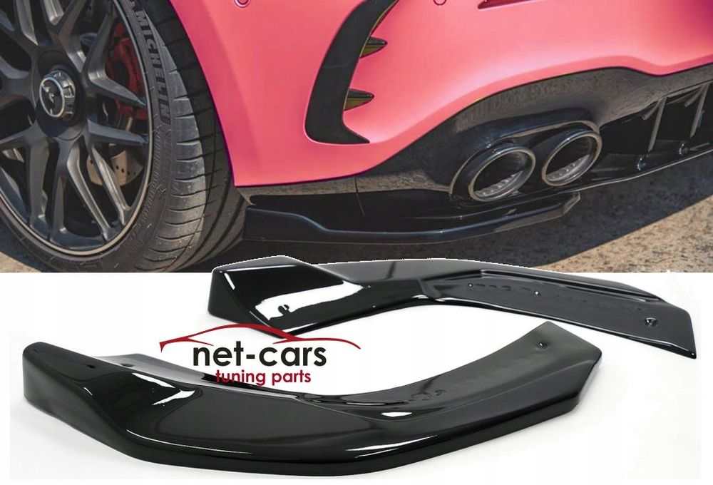 Dokładka Splitery zderzaka tył MERCEDES A W177 HB A45 A35 AMG połysk