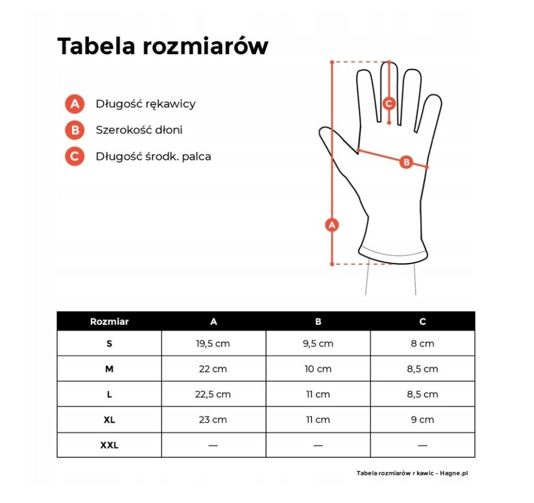 Rękawiczki sportowe wiatroszczelne ciepłe z poliesteru r. XL - unisex