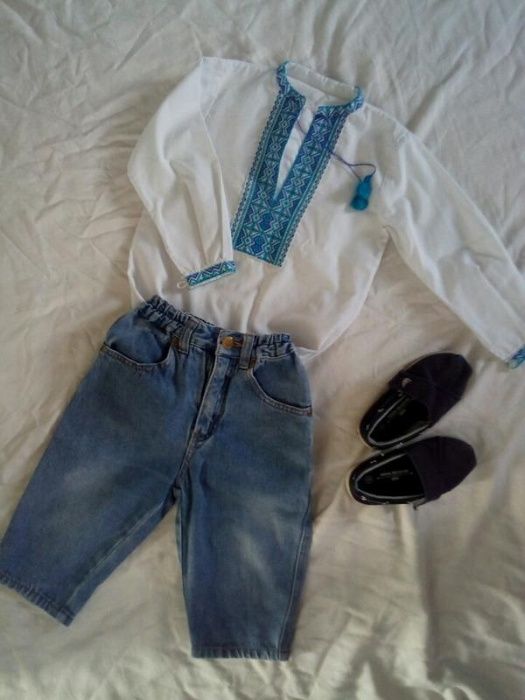 Стильний набір джинси+вишита сорочечка!