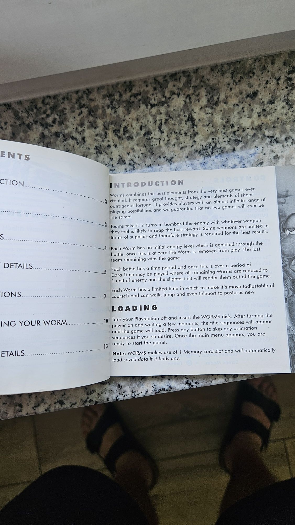 Manual Worms gry na ps1