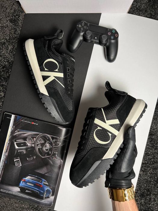 Чоловічі кросівки кельвін кляйн Calvin Klein GTX Black White [41-45]