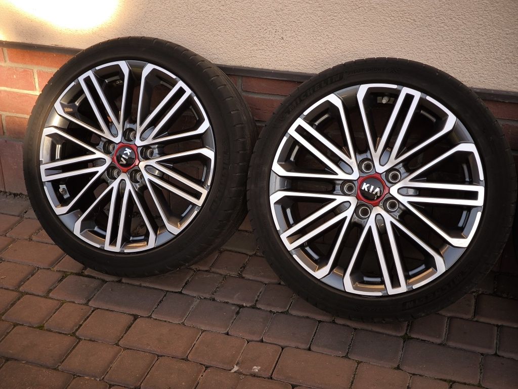 →Felgi+opony Kia ProCee'd GT 18x7,5 ET55 5x114,3 idealny stan Michelin