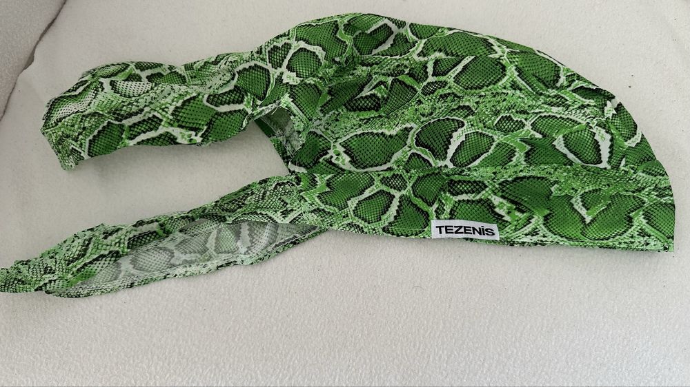 Chusta na głowę bandana marki Tezenis zielona NOWE