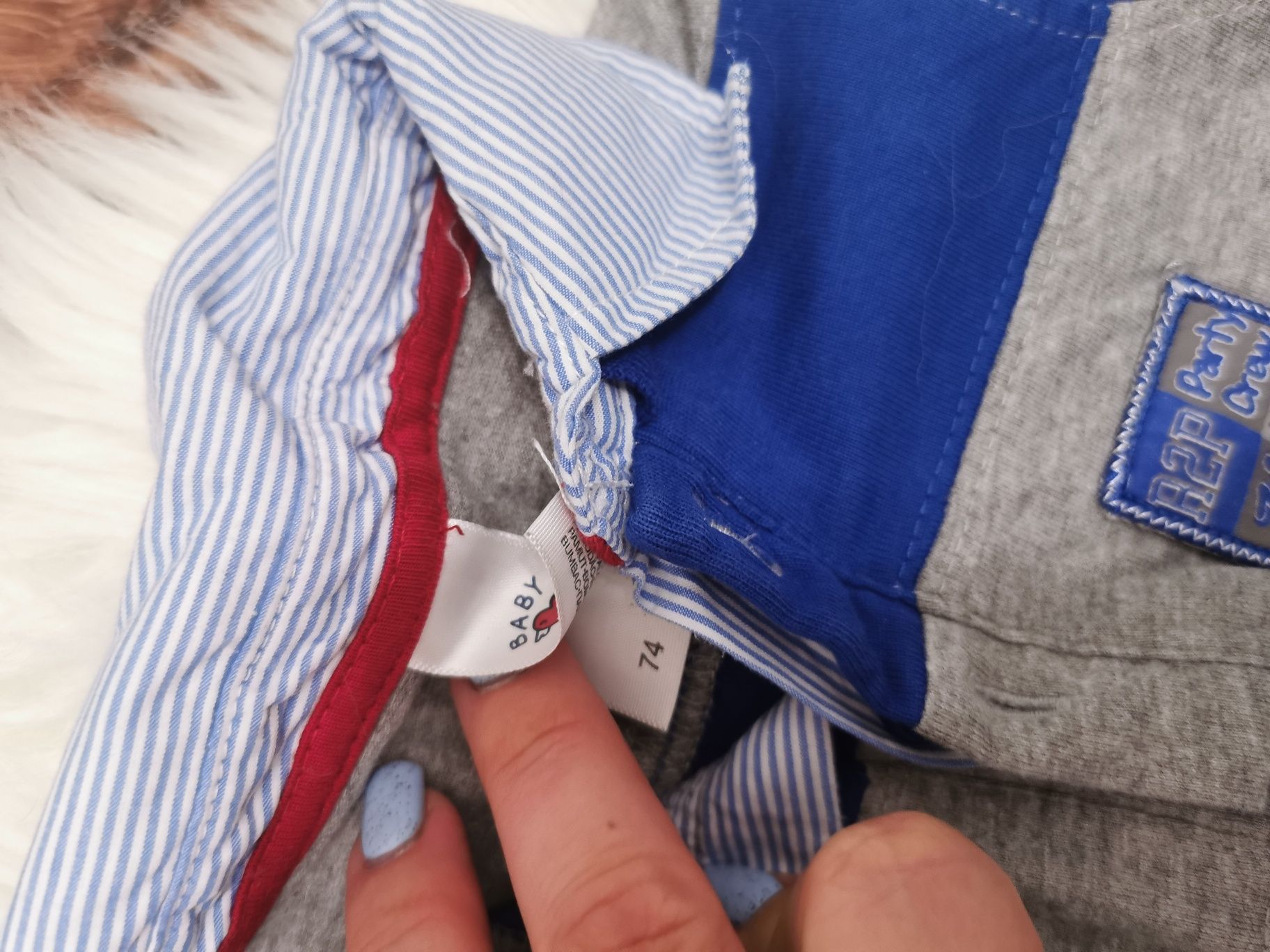 Komplet bluzek z długim rękawem bluzeczka bluzka 74-80
