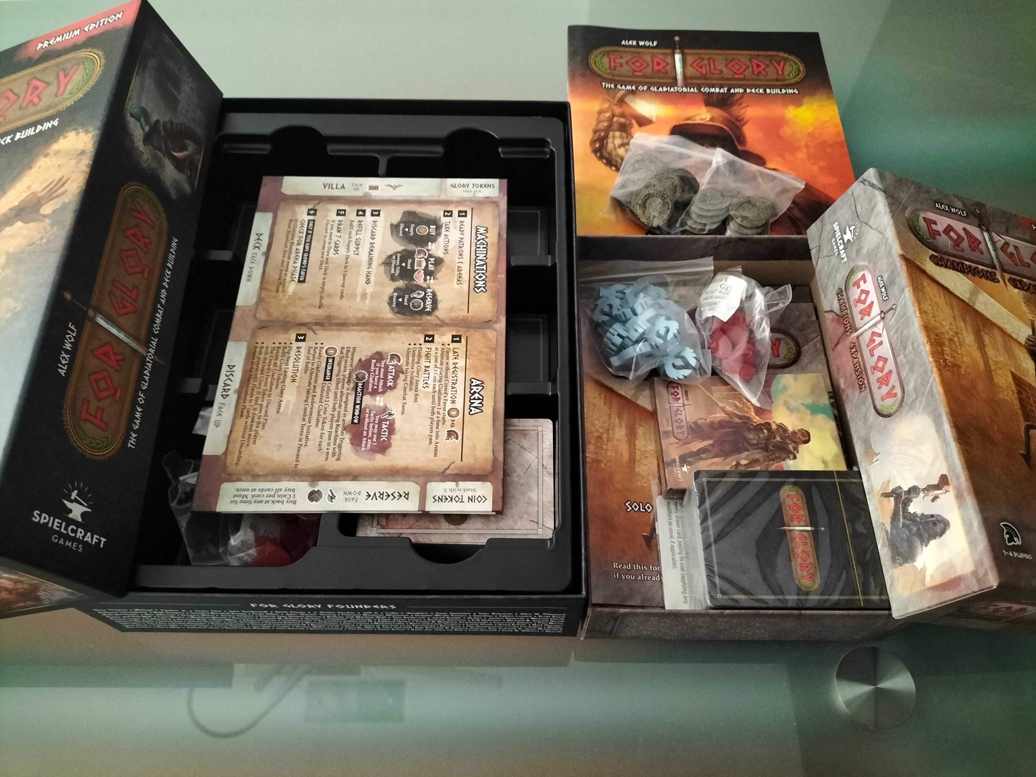 For Glory Kickstarter Edition c/ extras - Jogo de Tabuleiro