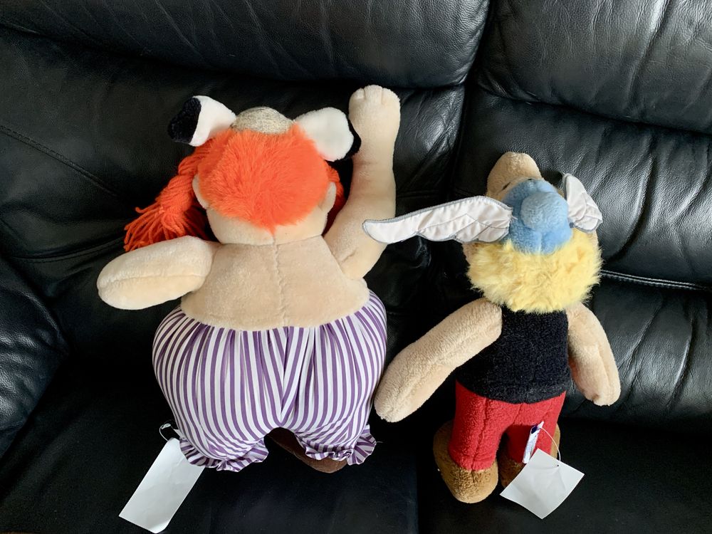 Asteriks i Obeliks pluszaki postacie zabawki mięki poduszki dekorację