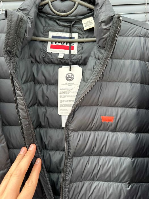 Пуховик на осінь Levis оригін розміра в наявності S M L XL два кольори