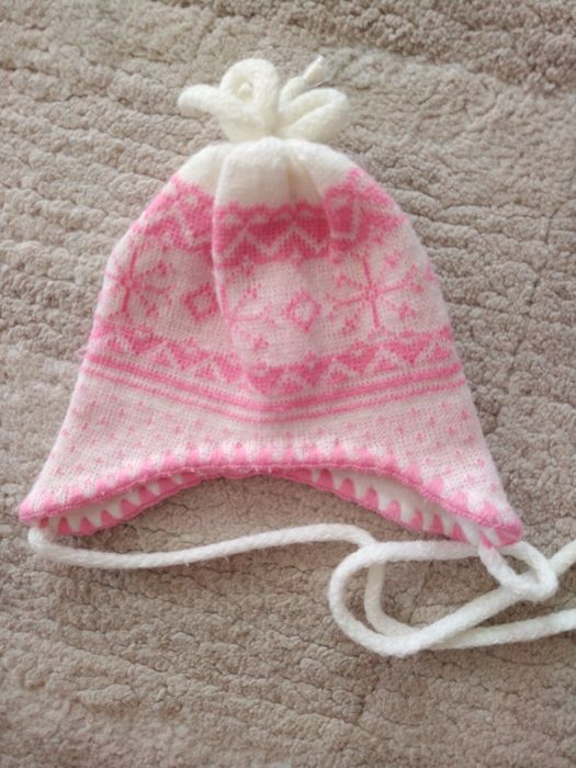 Ciepła czapeczka na polarze, rozmiar 36-38