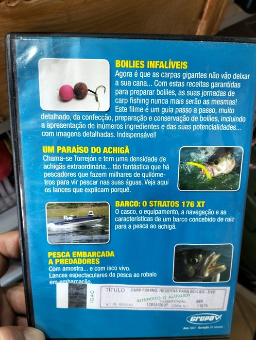 4 DVDS sobre pesca