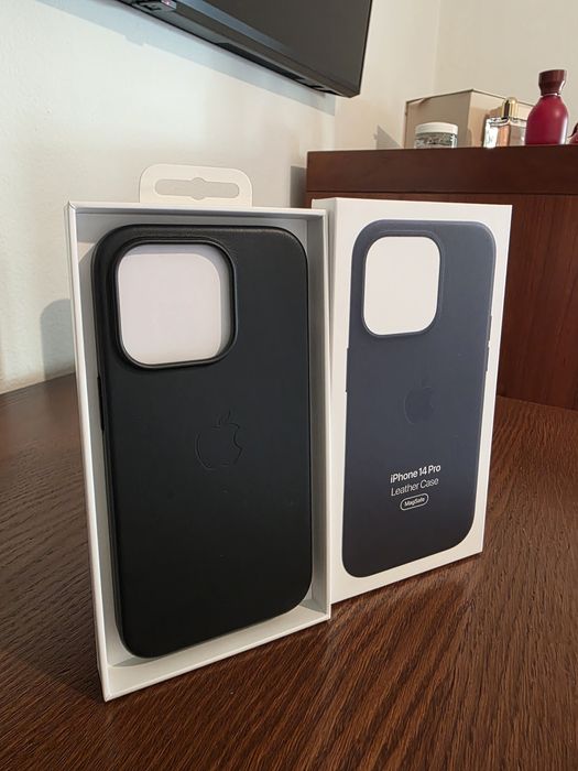 Capa em pele oficial Apple iPhone 14 pro *Nova