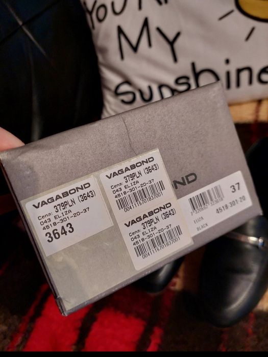 Czarne, skórzane lordsy #vagabond