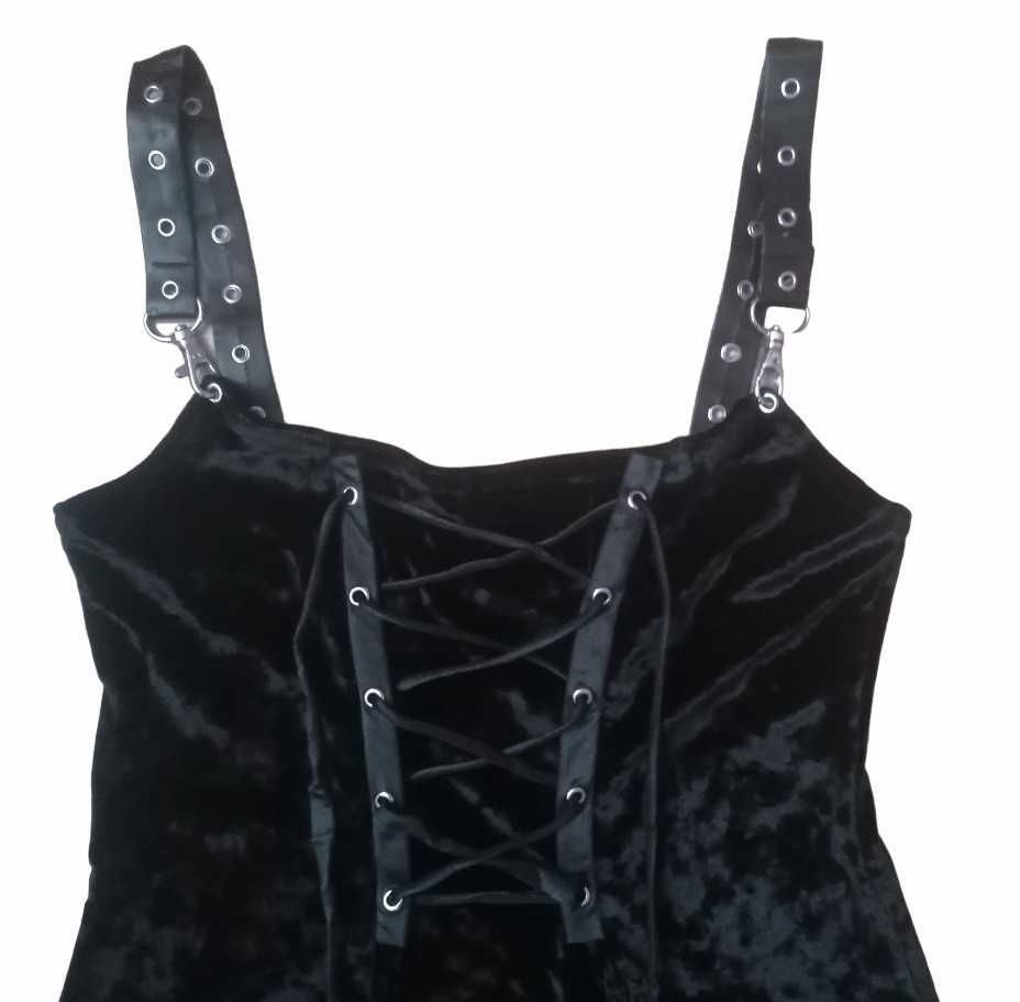 Sukienka DOLLSKILL goth sznurowana harness killstar