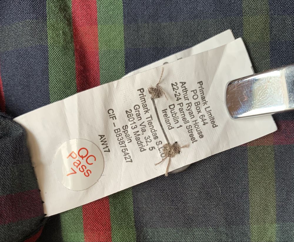 Stylowa Koszula Męska Primark L Regular Krata Tartan Bawełna Nowa !