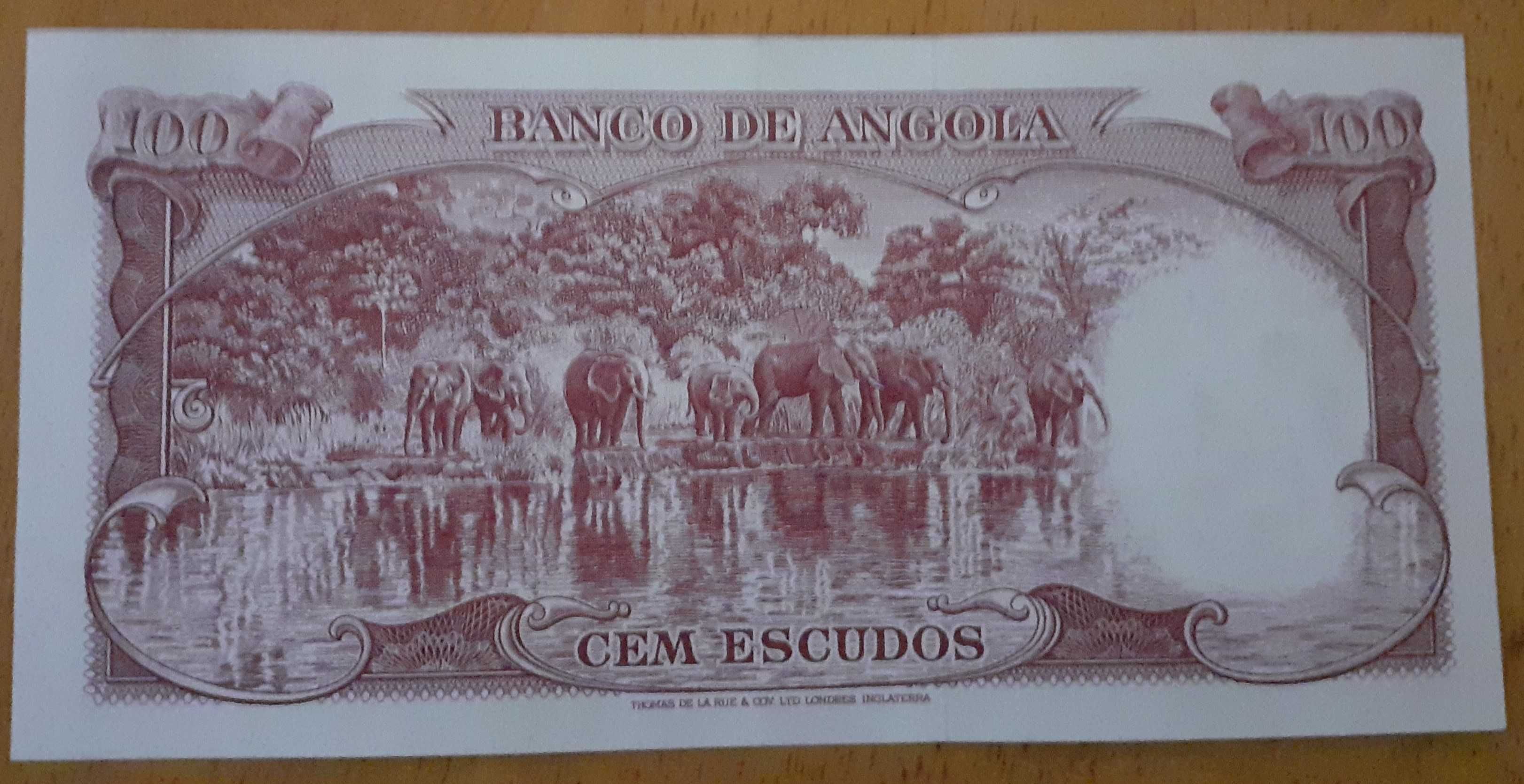 nota de 100 escudos de angola 1962 UNC difícil neste estado
