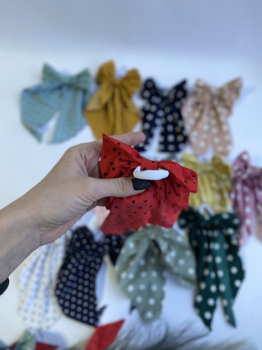 Резинка твилли, платком тканевая кожа Луи  бант