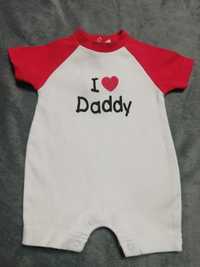 Body niemowlęce z napisem "I love Daddy"