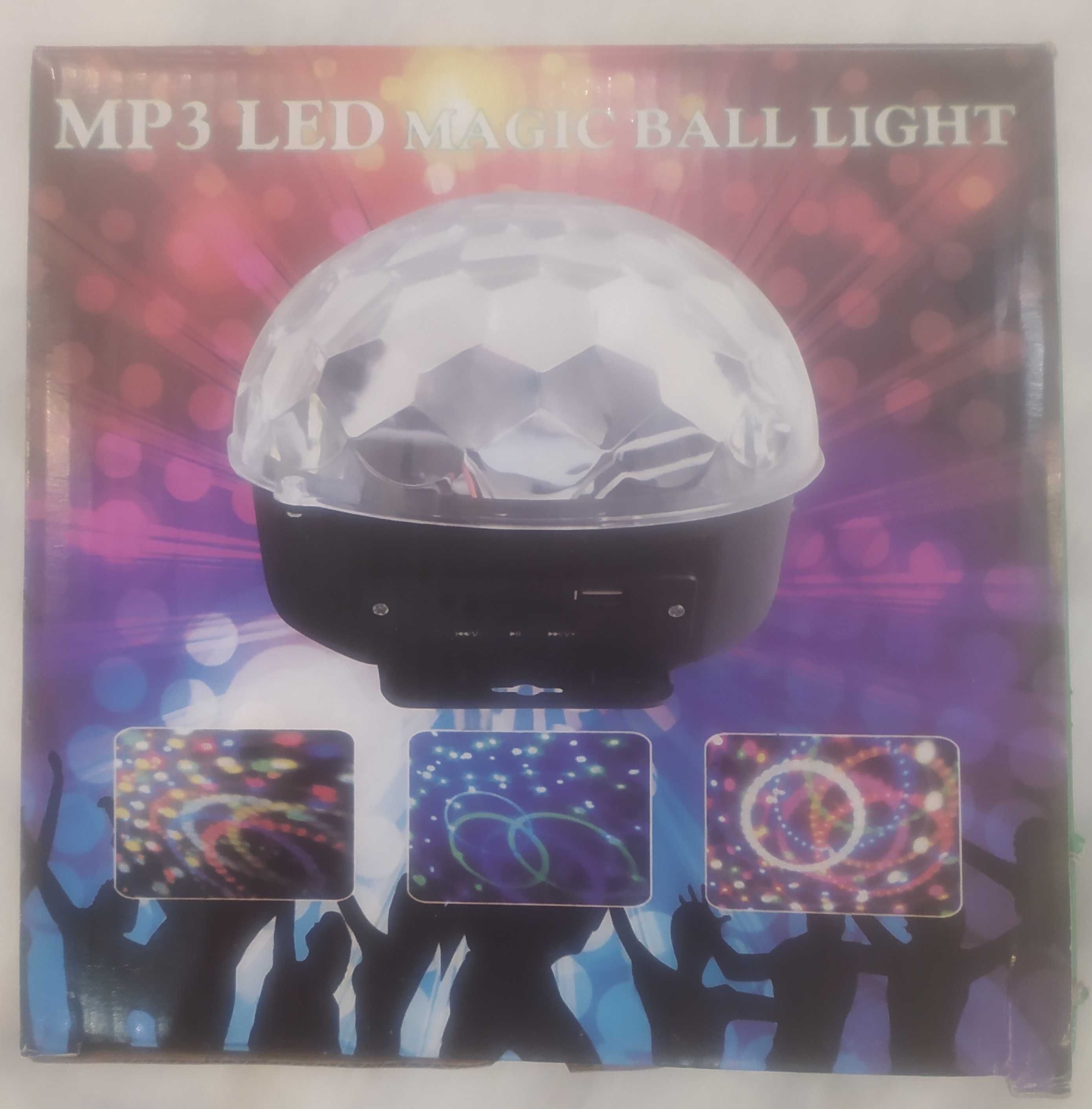 Диско шар Цветомузыка MP3 LED Magic Ball Light