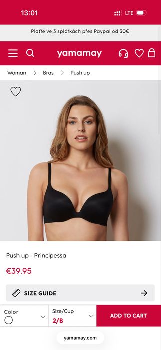 Бюстгалтер Yamamay Principessa Бюст Бра Intimissimi