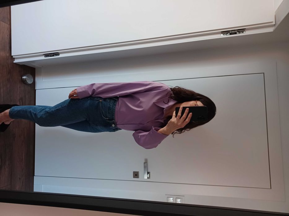 Fioletowa koszula oversize Varlesca