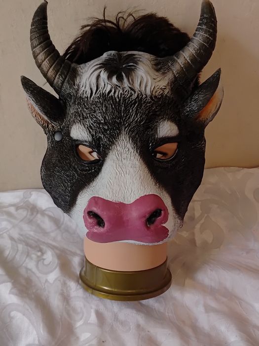 Maska krowa krów krówka therianie latex miękka uniwersalna