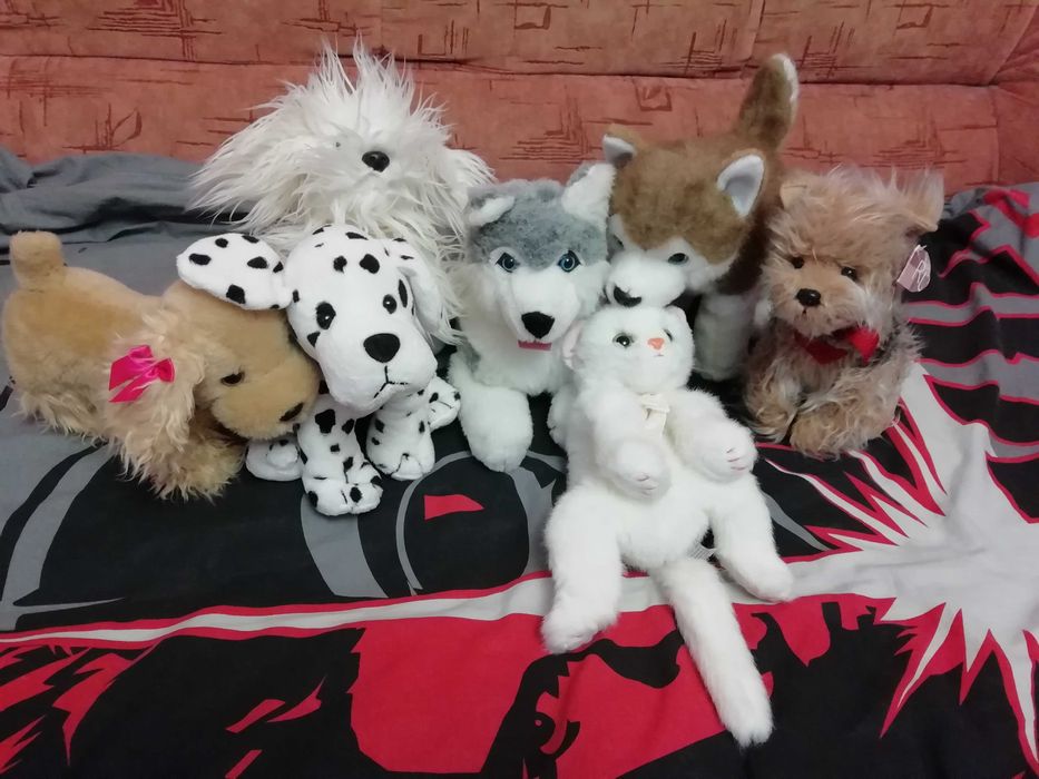 Плюшевый щенок Хаски Болонка Далматин Спаниель