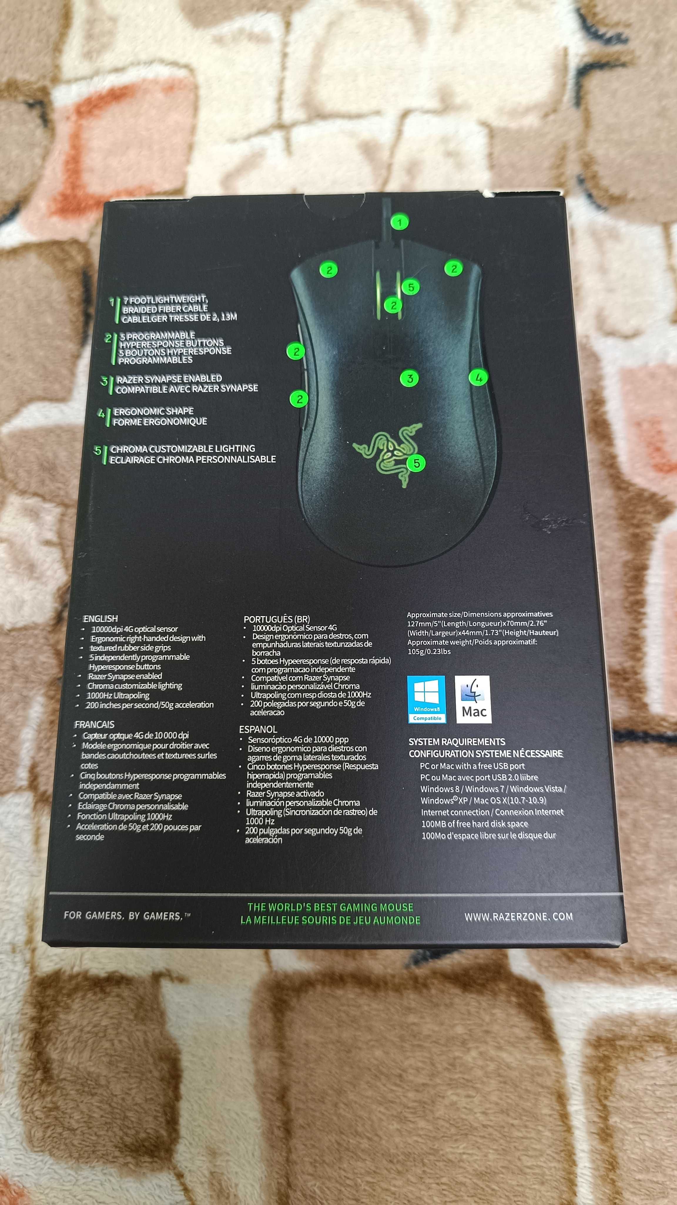 мишка Razer Deathadder Essential Viper Symphony Standard разер мыша