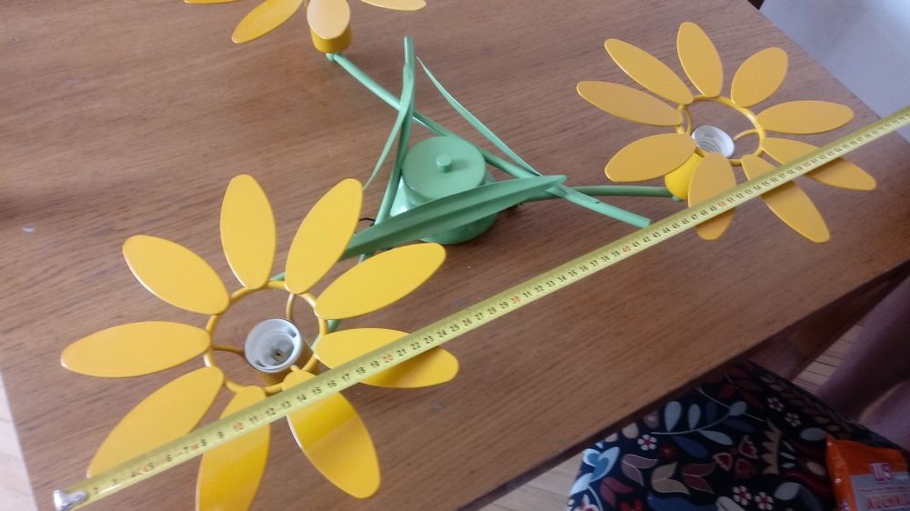 Lampa dziecięca kwiaty żyrandol