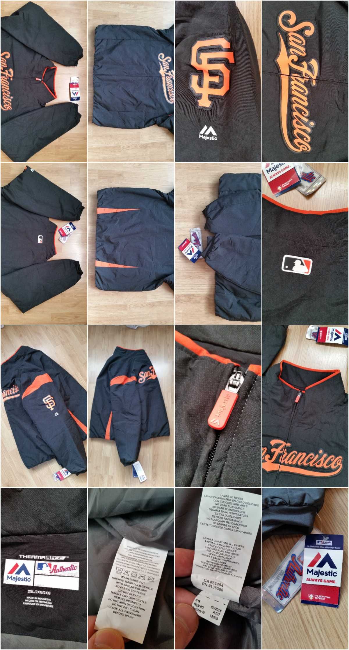 Kurtka MLB San Francisco Giants Majestic Therma Base