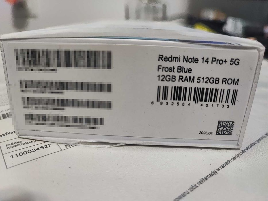 Redmi Note 14 Pro+ 8G Frost Blue 12GB RAM 512GB ROM