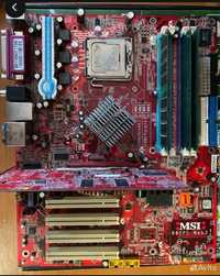 Комплект lga775 DDR2 2гб