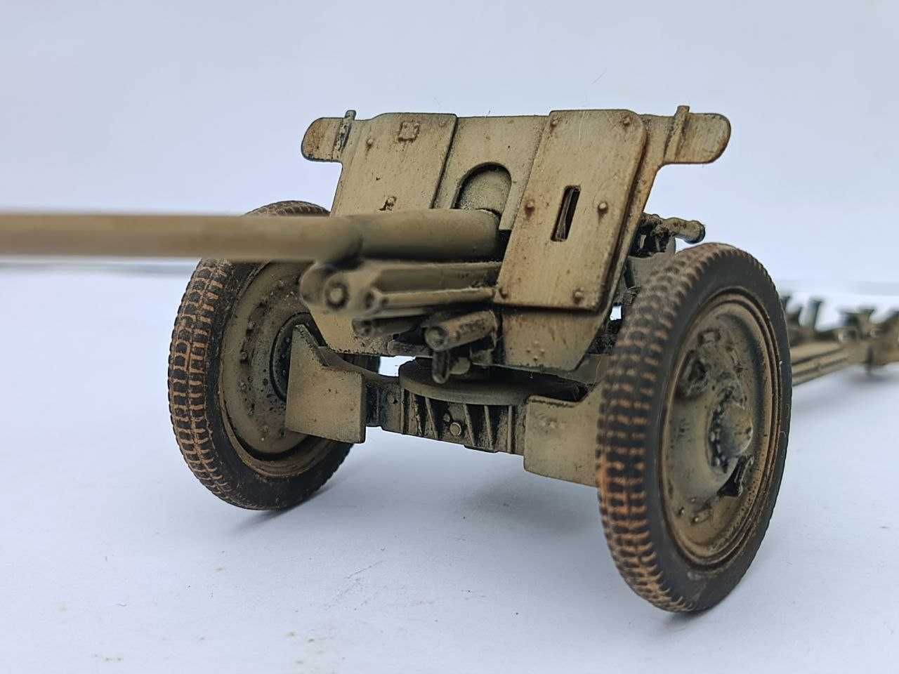 Сборная пластиковая модель.1/35 ICM.Пушка 7.62 cm Pak 36(r)(Собранная)