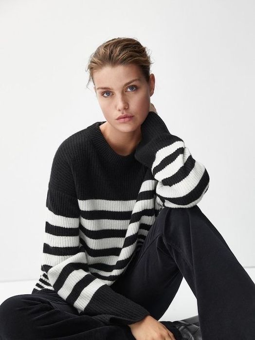 Вовняний светр massimo dutti 80% wool
