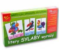 Układanka edukacyjna - Litery sylaby wyrazy