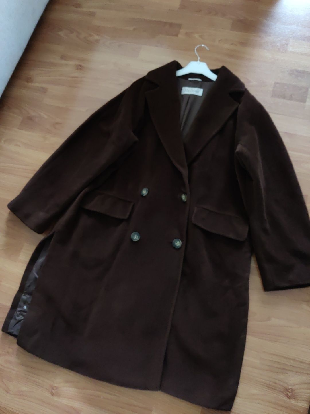 Шерстяное пальто с кашемиром Max Mara вовняне пальто з кашеміром