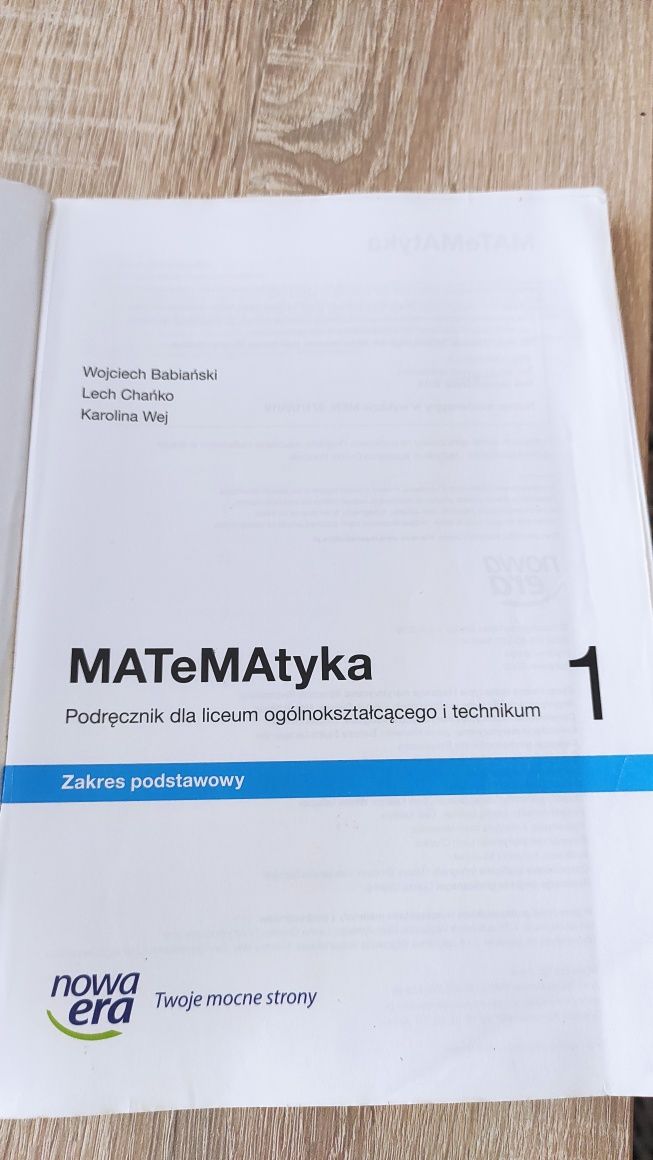 Matematyka 1 nowa era podstawa