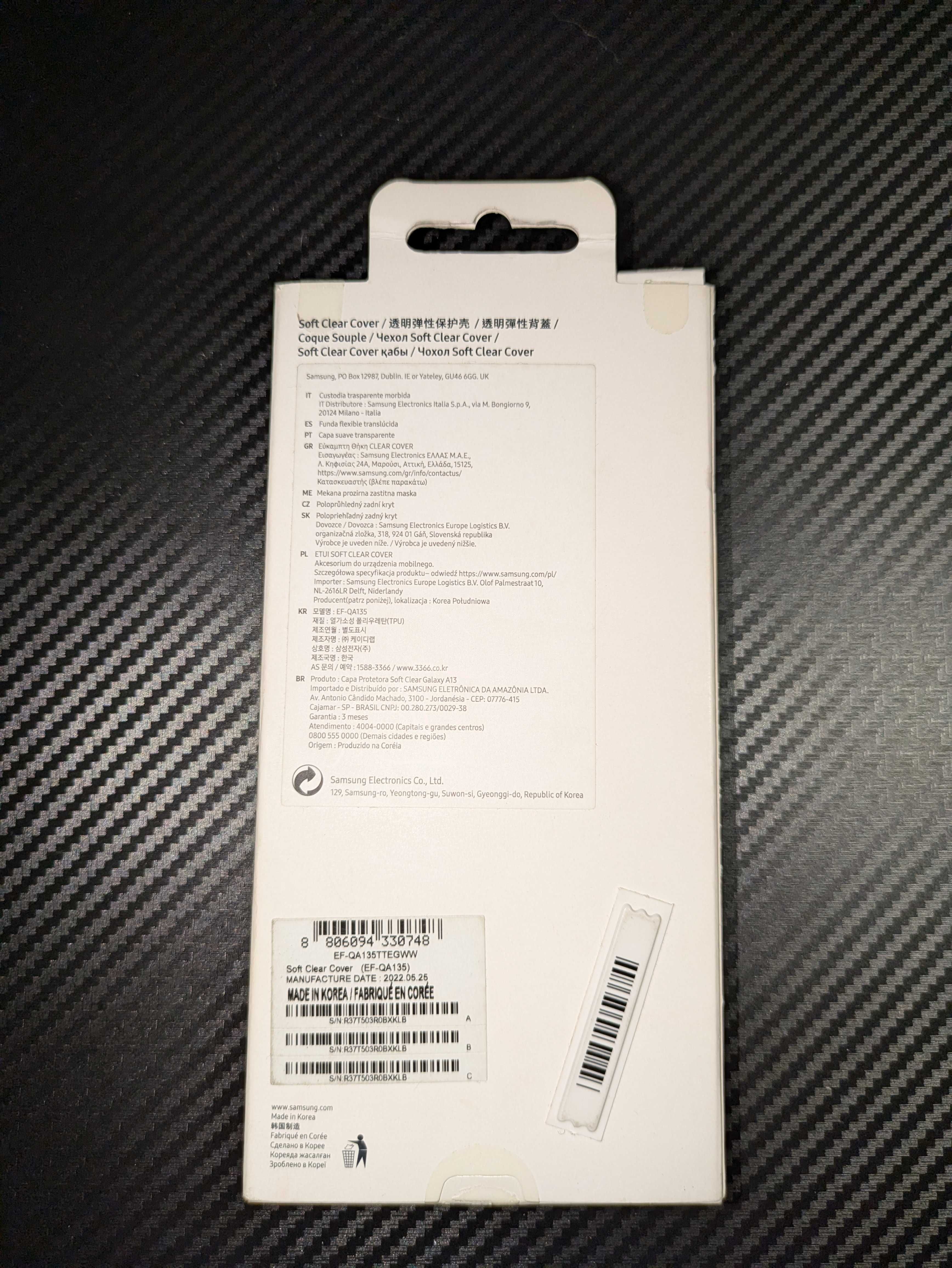 Etui Soft clear cover galaxy a13 przezroczysty