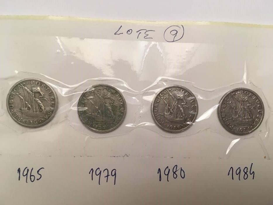 Moedas 2$50 Escudos de 1965, 79, 80 e 84