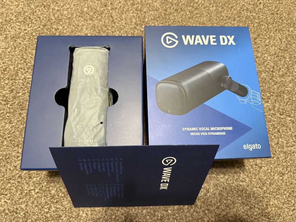 Zestaw Elgato mikrofon wave DX, interfejs audio wave XLR, kabel, ramie