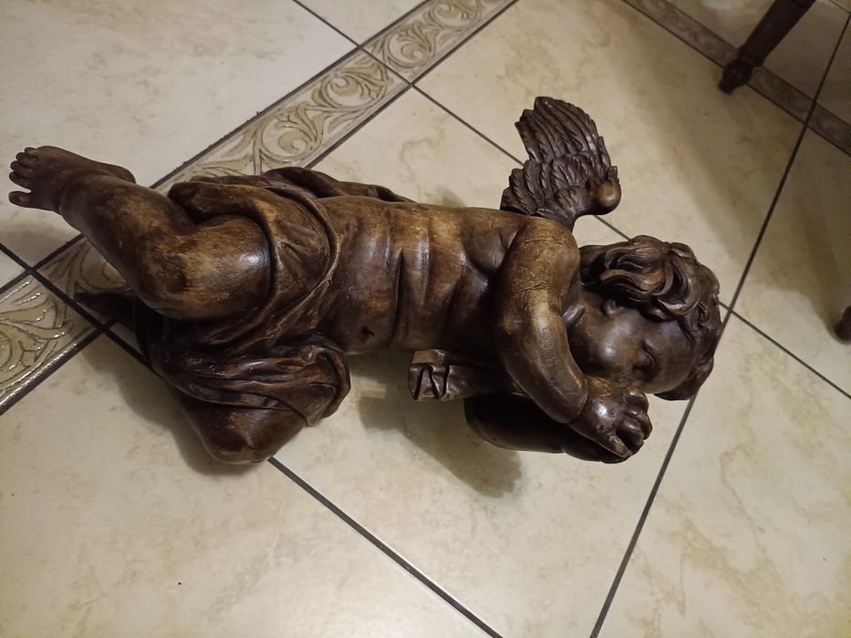 Stare anioły para XVIII wiek 58 cm