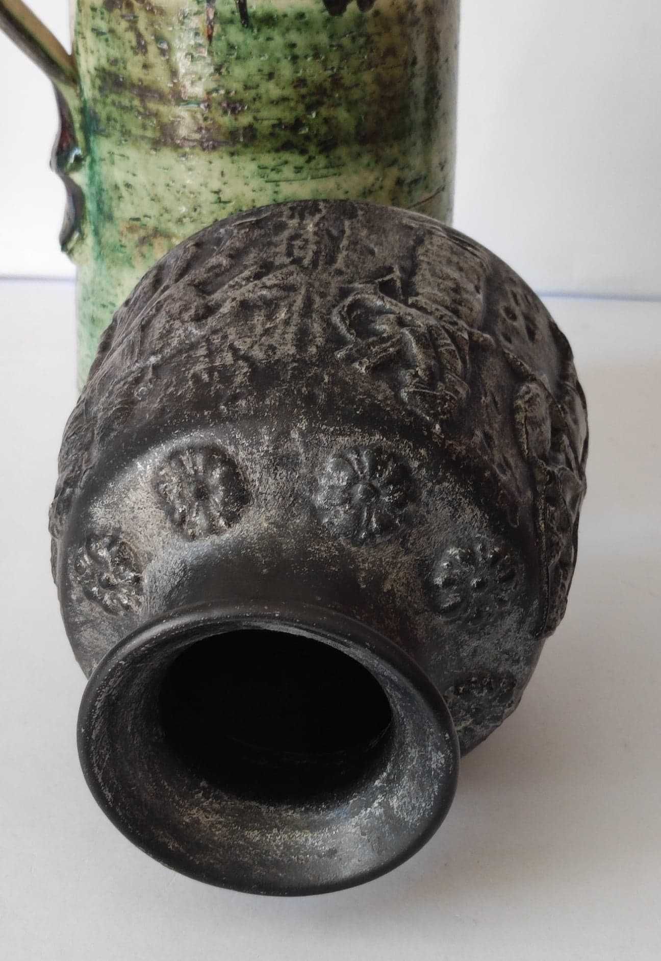 Stary ceramiczny wazon ze starożytnym reliefem, Scheurich 331-15