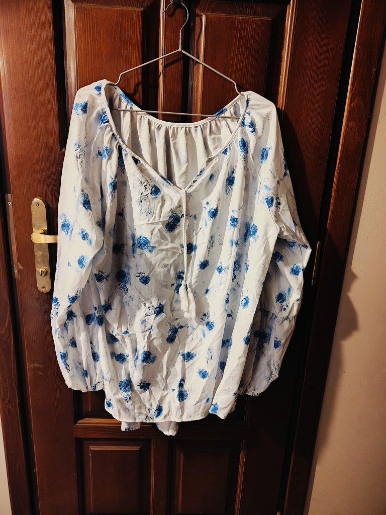 Zwiewna bluzka oversize XL