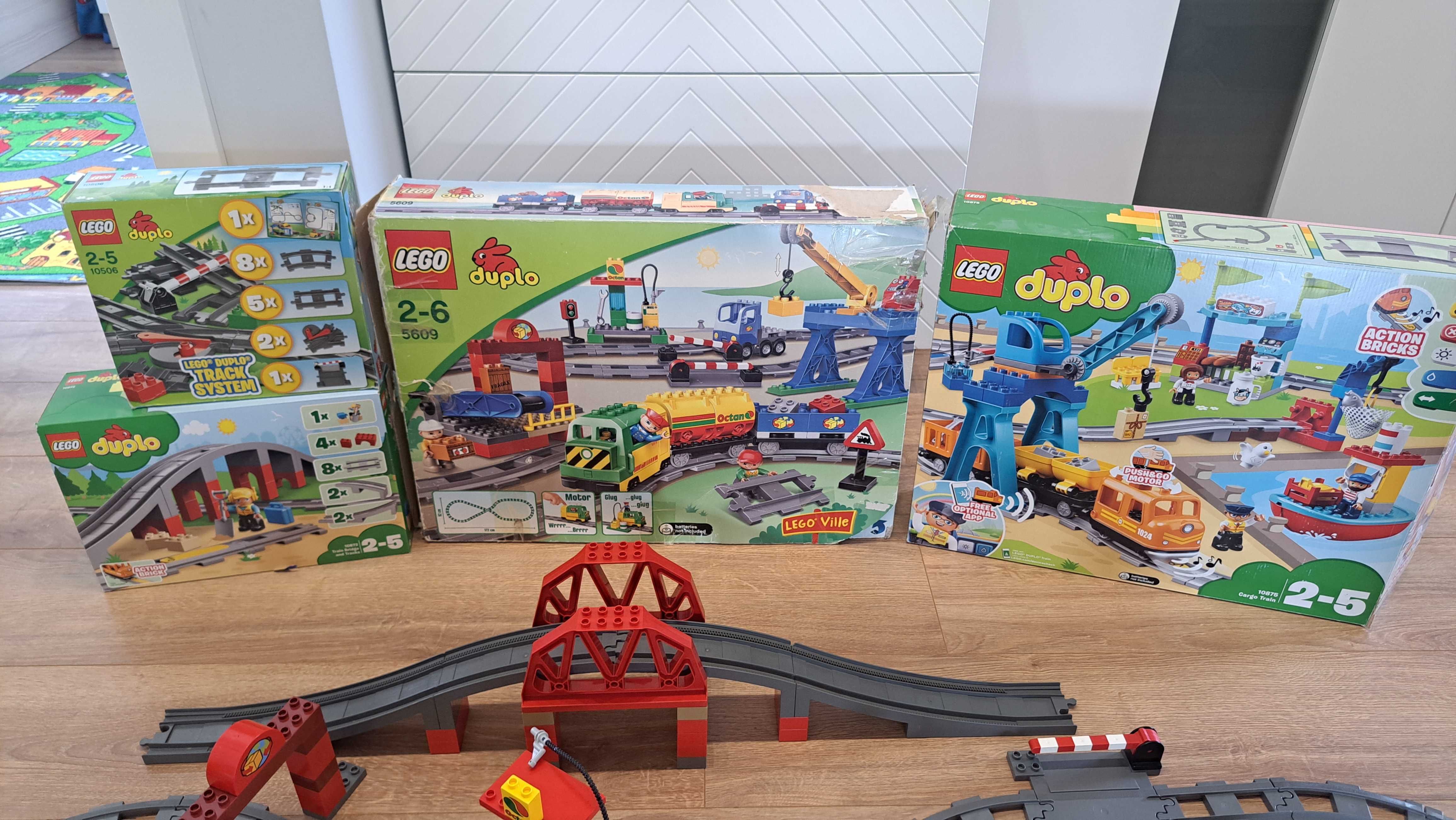 Lego duplo Zestaw Pociąi, Remiza, Stadnina, Zamek Kraina Lodu