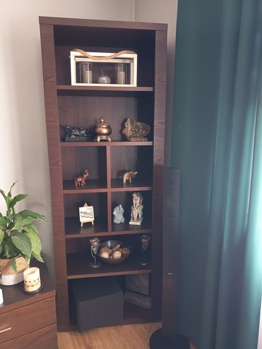 Komplet mebli kolor ciemny brąz