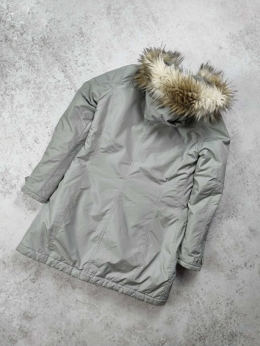 Napapijri expedition parka grey S zimowa kurtka z futrem ocieplana
