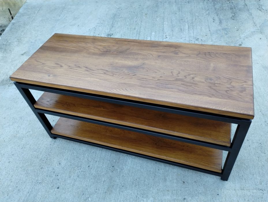 Szafka audio  Rtv Stolik HiFi na sprzęt pod zamówienie Dąb Loft komoda