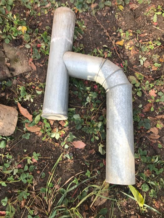 Труба на димохід, коліно.