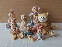 Figurki - pomarańczowe koty (11)