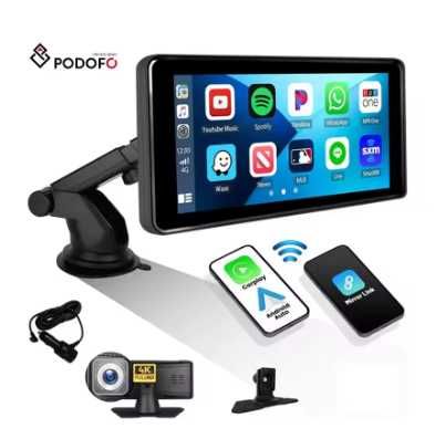 ECRÃ Portátil 7" HD | CARPLAY & ANDROID AUTO sem fios | Camara HD NOVO