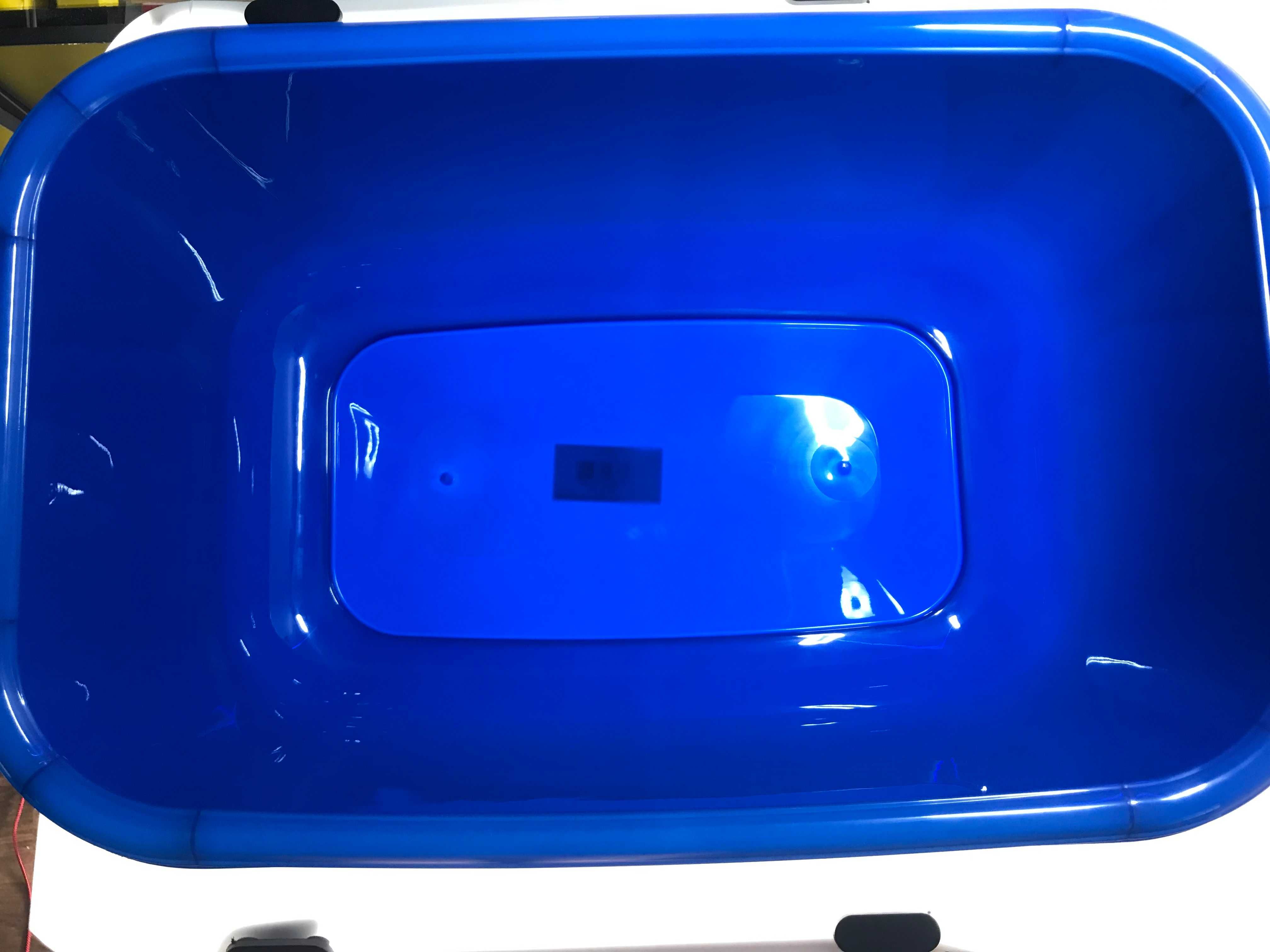 Nowy Koszyk Plastikowy Niebieski ORGANIZER Pojemnik AŻUROWY XL 30L