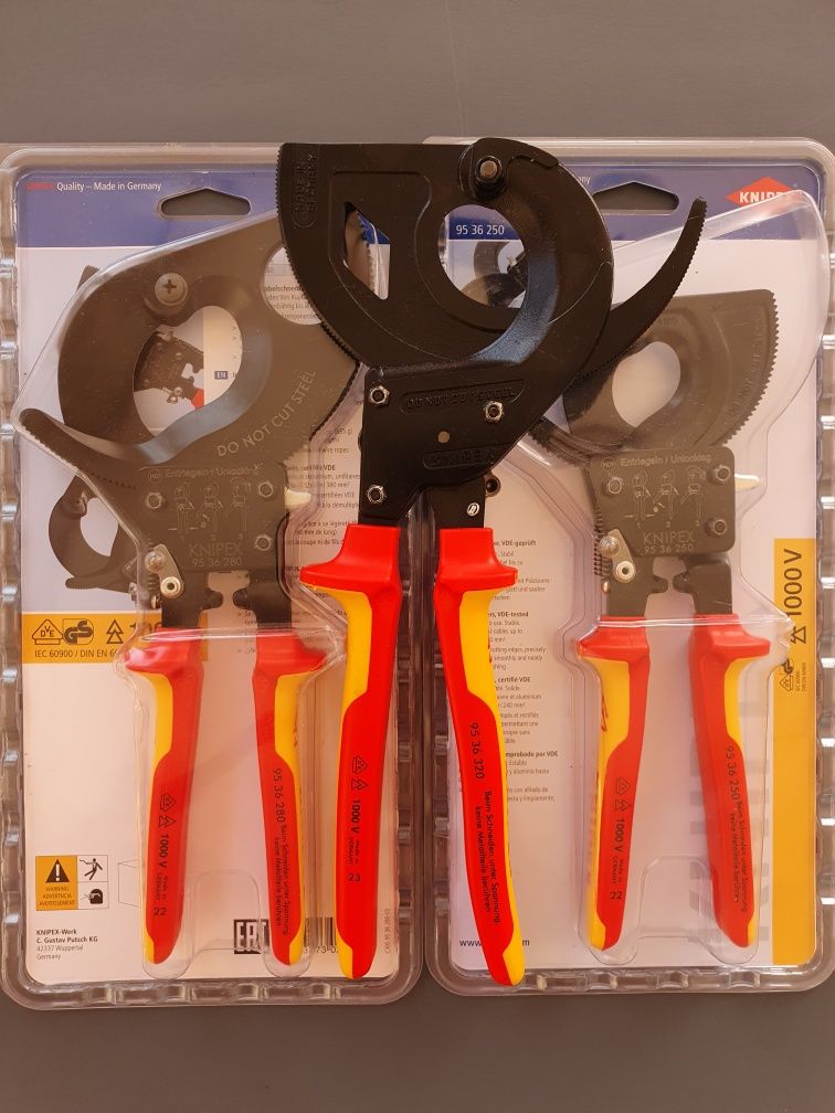 Knipex, інструмент електрика, кусачки, плоскогубці, утконоси